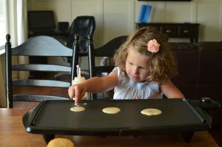 Basic Pancakes- 6 Ways. Kids making breakfast on their own! That's the goal, and here's the method!